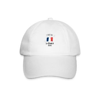 je peux pas la France joue - Casquette classique - blanc/blanc - Devant