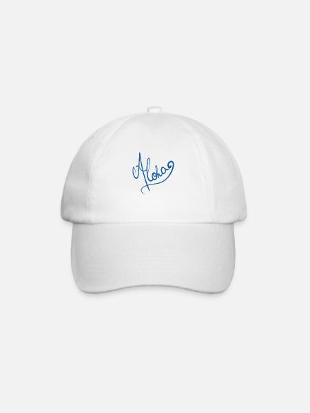 Aloha - Baseballkappe - Weiß/Weiß