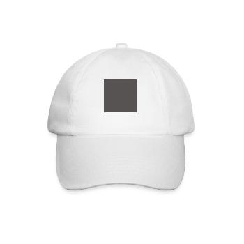 Carré gris anthracite couleur fond 25 x 25 - Casquette classique - blanc/blanc - Devant