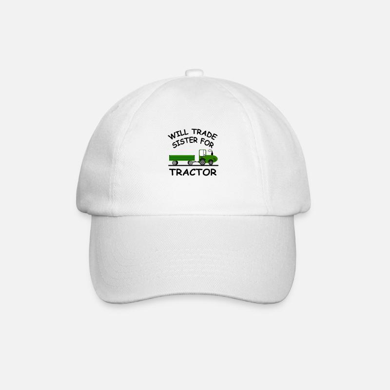 Tractor - Baseball Cap - white/white