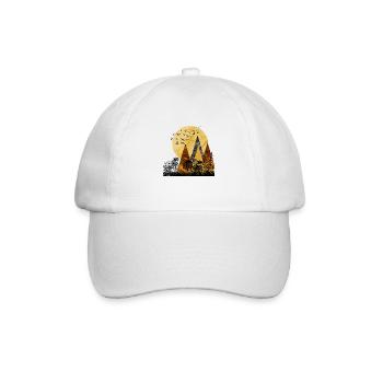 Multicolored mountain pattern - Baseball Cap - white/white - Front