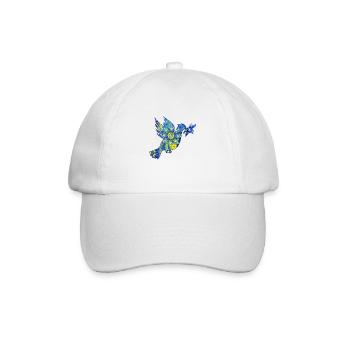 Colombe fleurie de la Paix - Casquette classique - blanc/blanc - Devant