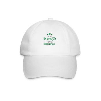 Je suis bouliste parfait enfin presque - Casquette classique - blanc/blanc - Devant