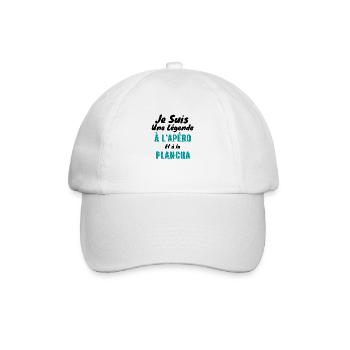 je suis une légende à l apéro et à la plancha - Casquette classique - blanc/blanc - Devant