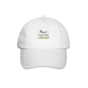 Merci maître - Casquette classique - blanc/blanc - Devant