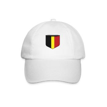 Poche Belgique - Casquette classique - blanc/blanc - Devant