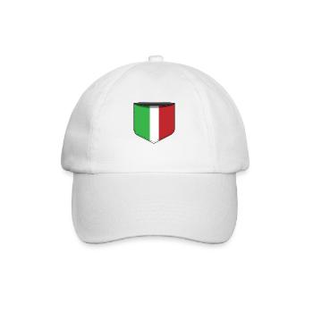 Pocket Italien - Baseballkappe - Weiß/Weiß - Vorne