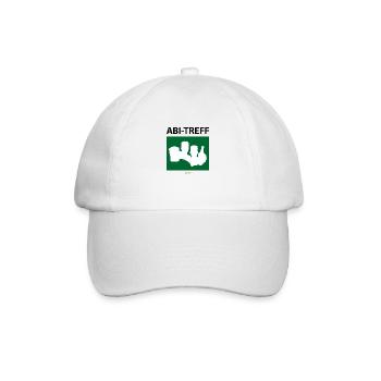 Bier Liga Logo ABI-Treff Jahr Blanko Grün 2 - Baseballkappe - Weiß/Weiß - Vorne