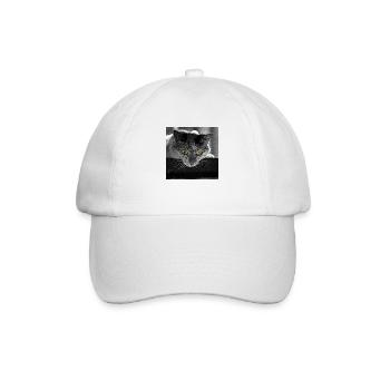 Die Katze - Baseballkappe - Weiß/Weiß - Vorne