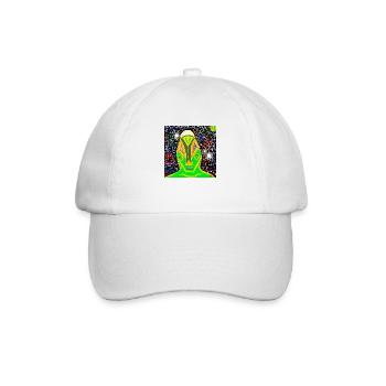 EXTRATERRESTRE AUX YEUX BLEUS - Casquette classique - blanc/blanc - Devant