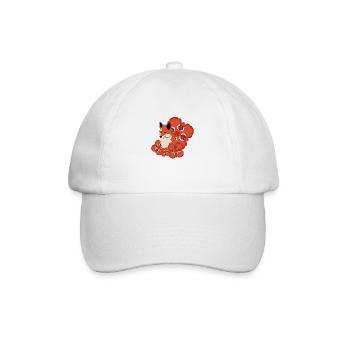 Fox - Baseball Cap - white/white - Front
