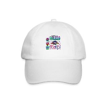 my friend positive thoughts happy - Baseball Cap - white/white - Front