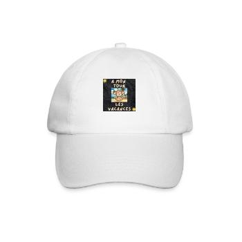A MON TOUR LES VACANCES - Casquette classique - blanc/blanc - Devant