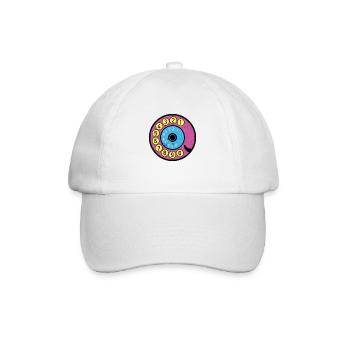 Colorful Dial Vintage Retro Phone Nostalgia - Baseball Cap - white/white - Front