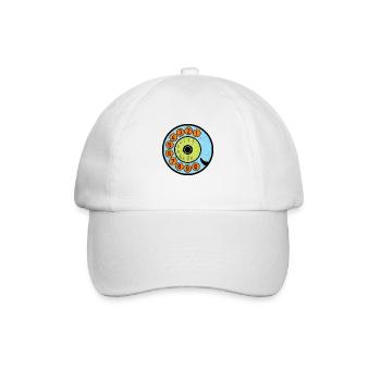 Colorful Dial Vintage Retro Phone Nostalgia - Baseball Cap - white/white - Front