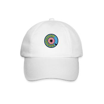 Colorful Dial Vintage Retro Phone Nostalgia - Baseball Cap - white/white - Front