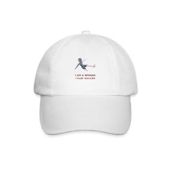 Frauenfußball - Baseballkappe - Weiß/Weiß - Vorne