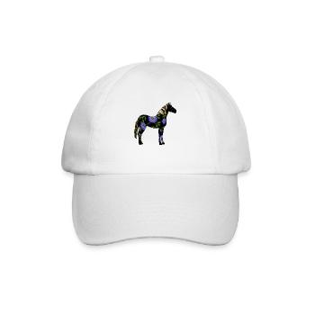 Pferd - Baseballkappe - Weiß/Weiß - Vorne
