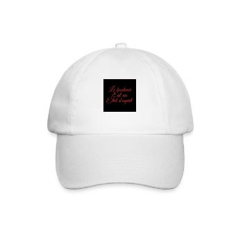 Le bonheur est un choix! - Casquette classique - blanc/blanc - Devant