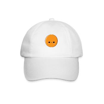 Orange - Baseball Cap - white/white - Front