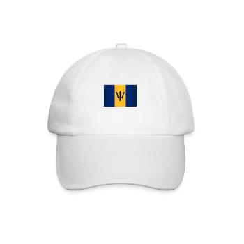 Barbados Flag - Baseball Cap - white/white - Front