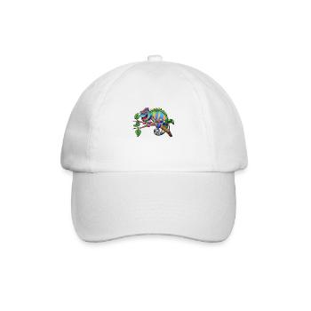 Bunter Chamäleon - Baseballkappe - Weiß/Weiß - Vorne