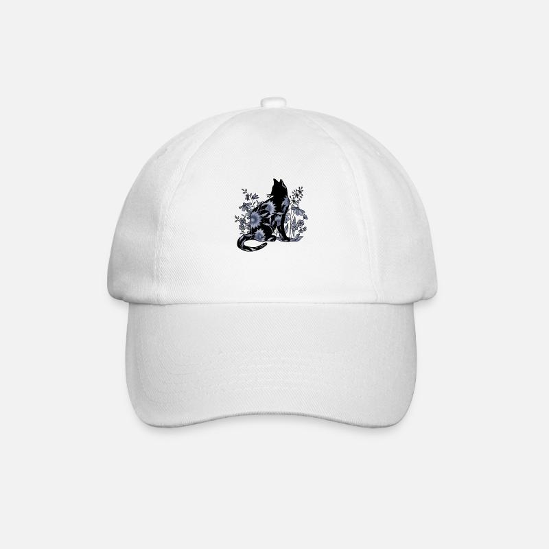 Chat - Casquette classique - blanc/blanc