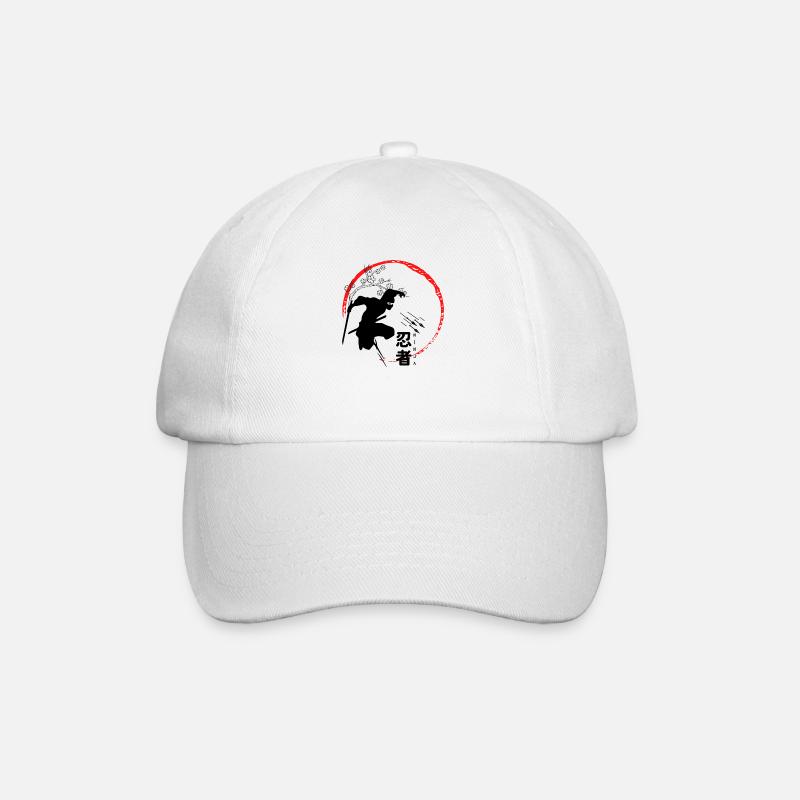 Ninja - Baseballkappe - Weiß/Weiß