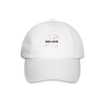 DREAMER - pink version - Baseballkappe - Weiß/Weiß - Vorne