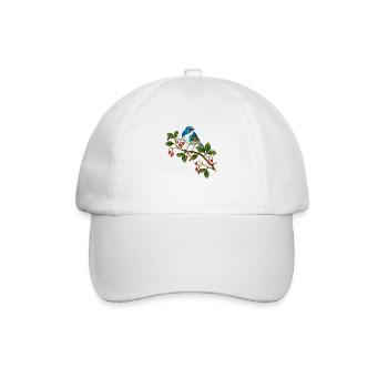 Colorful bird - Baseball Cap - white/white - Front