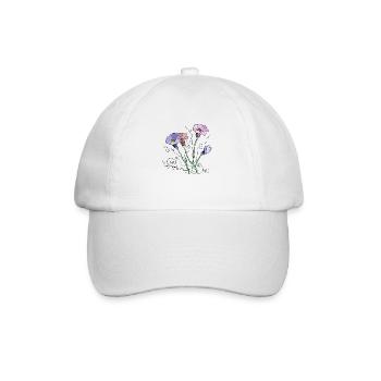 Fleur - Casquette classique - blanc/blanc - Devant