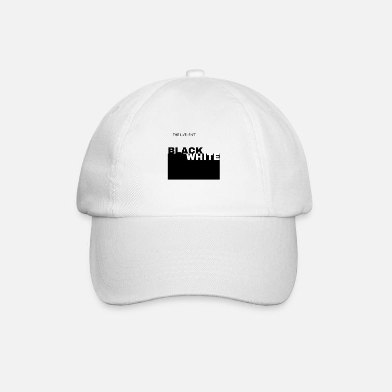 BLACK and WHITE - Baseballkappe - Weiß/Weiß