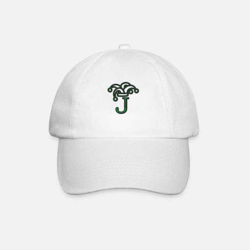 Poker Joker - Baseballkappe - Weiß/Weiß