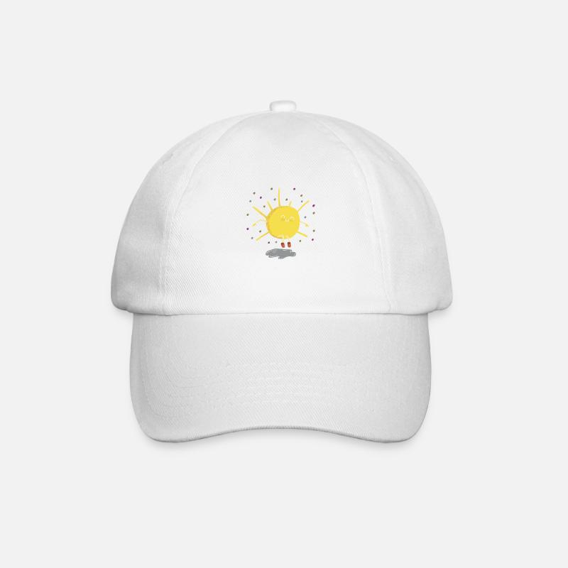 Jump into autumn - Baseball Cap - white/white
