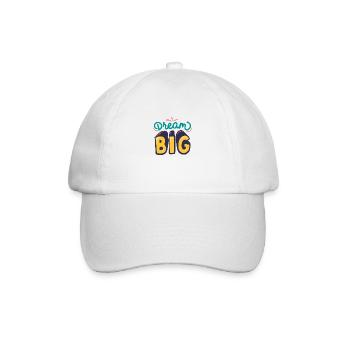 T shirt dream big - Casquette classique - blanc/blanc - Devant