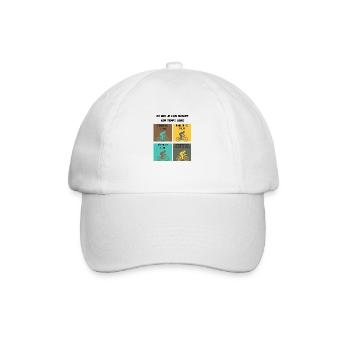 ce que je fais durant mon temps libre vélo - Casquette classique - blanc/blanc - Devant