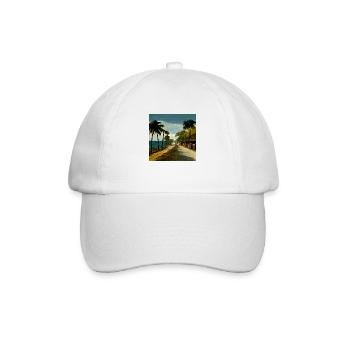 Jamaican Avenue - Baseball Cap - white/white - Front