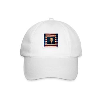 Drapeau des États-Unis avec Joe Biden - Casquette classique - blanc/blanc - Devant