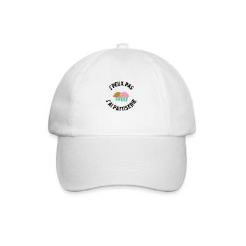 j'peux pas j'ai patisserie - Casquette classique - blanc/blanc - Devant