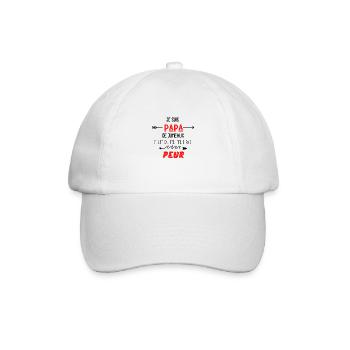 je suis papa de jumeaux rien ne me fait peur - Casquette classique - blanc/blanc - Devant