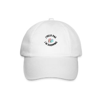 J'peux pas j'ai shopping - Casquette classique - blanc/blanc - Devant