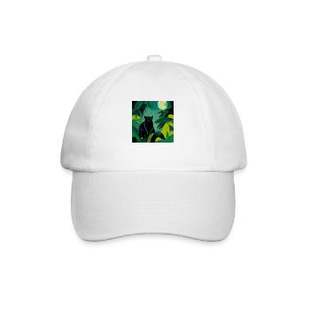 Panther in the jungle by moonlight - Baseball Cap - white/white - Front