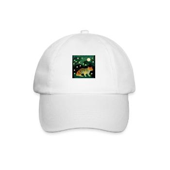 Tiger by moonlight - Baseball Cap - white/white - Front
