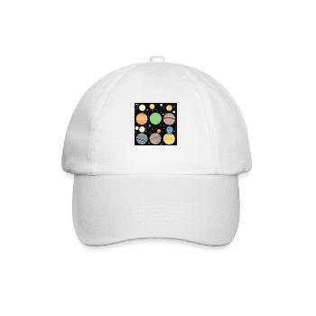 planets in the space - Baseball Cap - white/white - Front