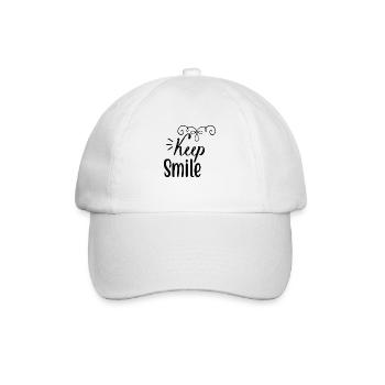 Gardez le sourire - Casquette classique - blanc/blanc - Devant