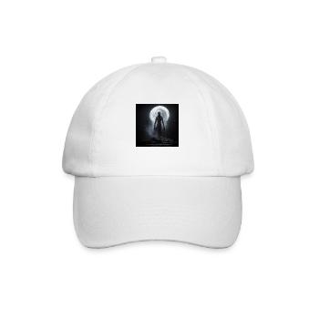 Halloween scary Witch full Moon - Baseball Cap - white/white - Front
