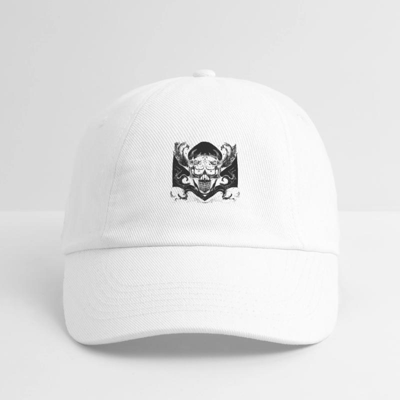 Halloween- oder Horror- Totenschädel mit Ornamente Baseballkappe