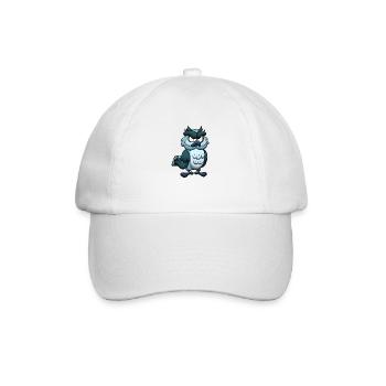 Evil Owl - Baseball Cap - white/white - Front