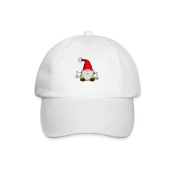 erster Weihnachtswichtel - Baseballkappe - Weiß/Weiß - Vorne