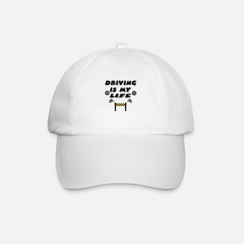 Auto - Baseballkappe - Weiß/Weiß